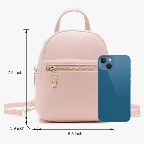 New Beige / Off White & Gold Small Backpack - Picture 9 of 16